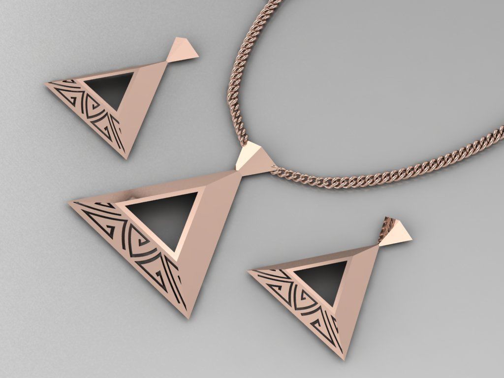 pyramid set bridge with measurements 3D print model_13