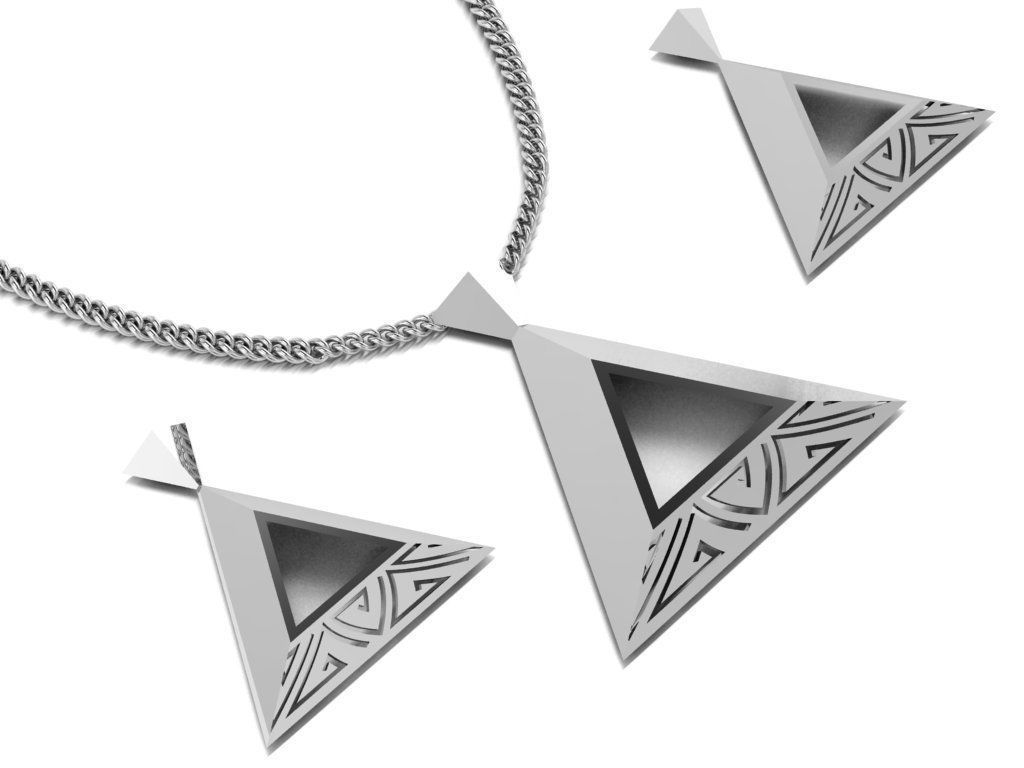 pyramid set bridge with measurements 3D print model_6