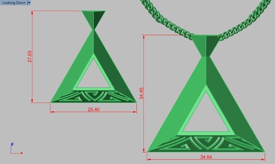 pyramid set bridge with measurements 3D print model_15