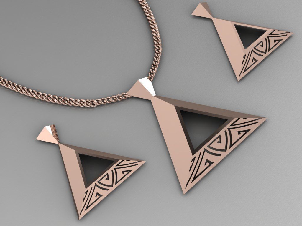 pyramid set bridge with measurements 3D print model_5