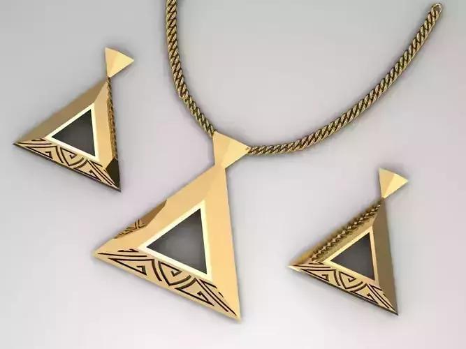 pyramid set bridge with measurements 3D print model