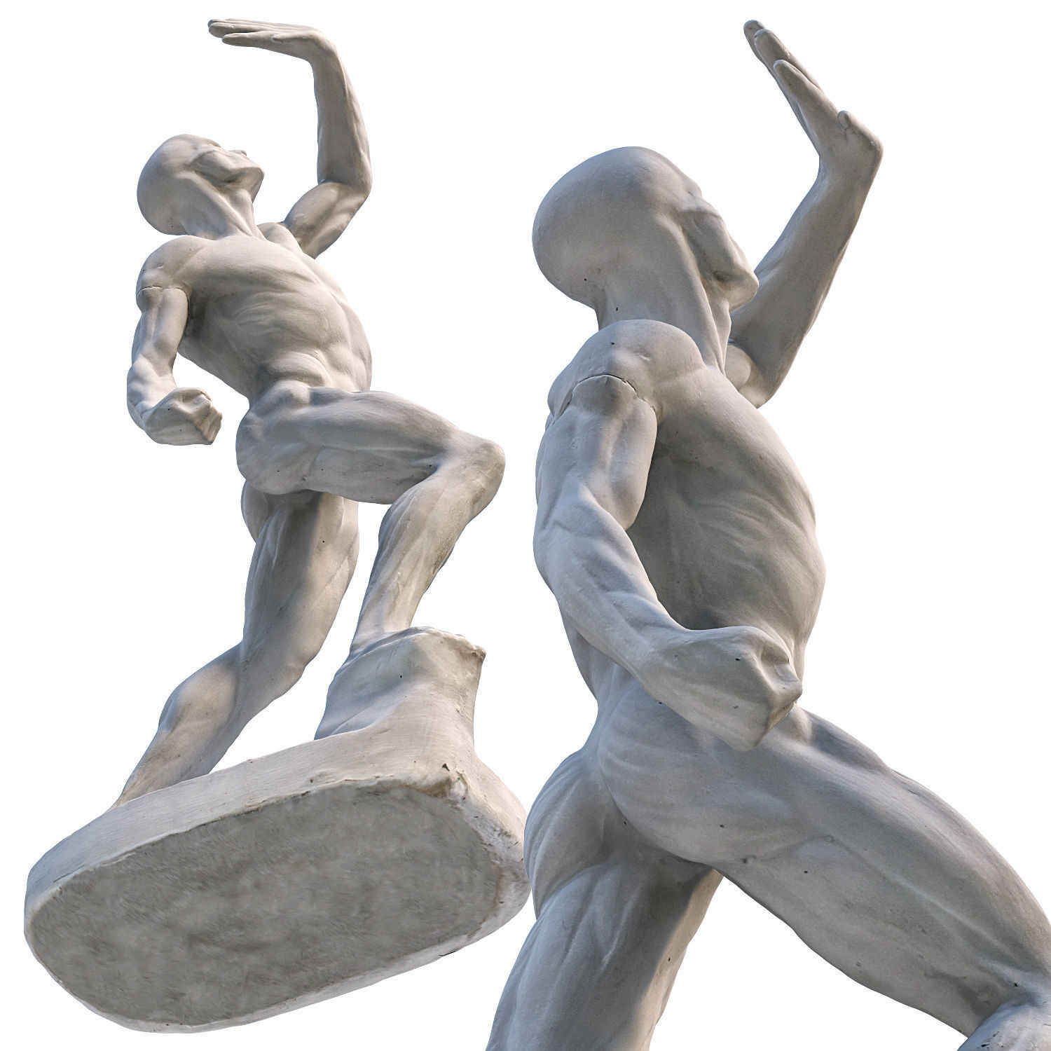 Sculpture of a man 3D model_5