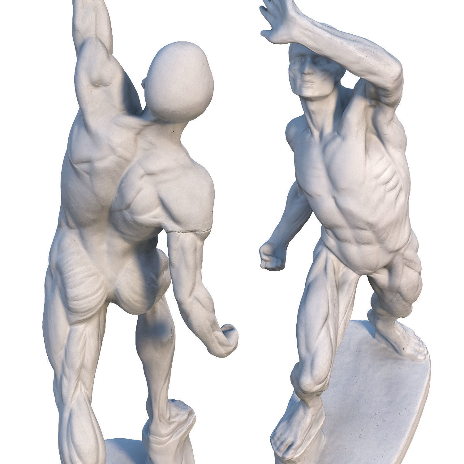 Sculpture of a man 3D model_4