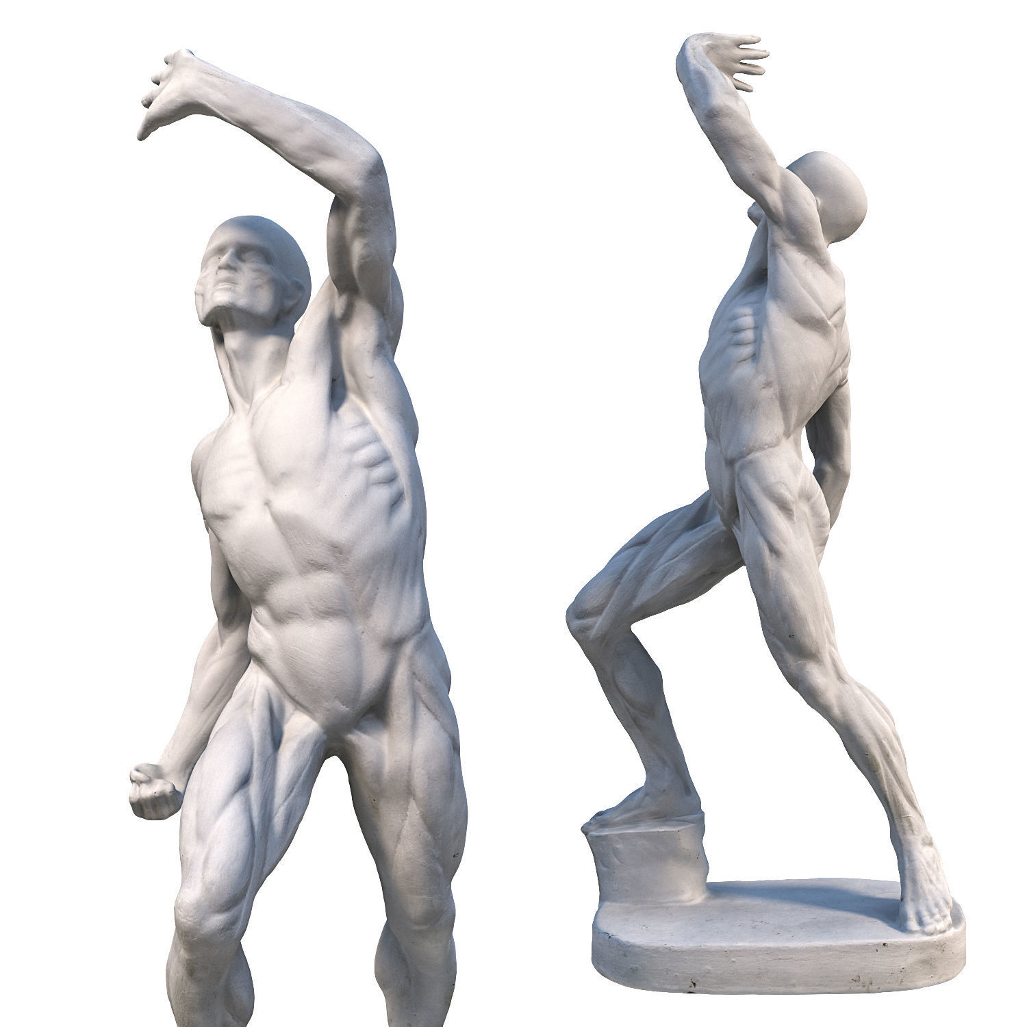 Sculpture of a man 3D model_3