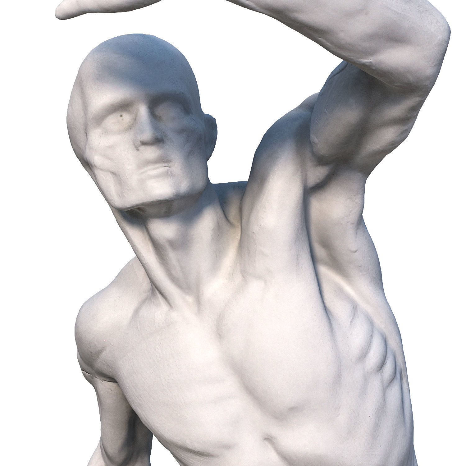 Sculpture of a man 3D model_9