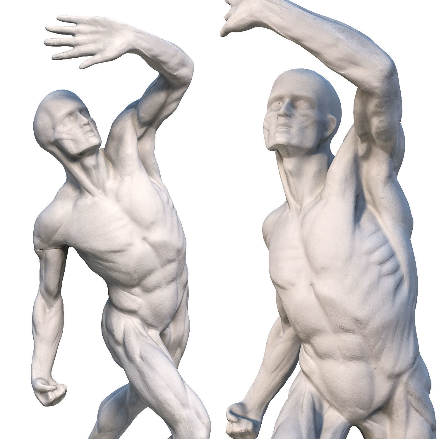 Sculpture of a man 3D model_7