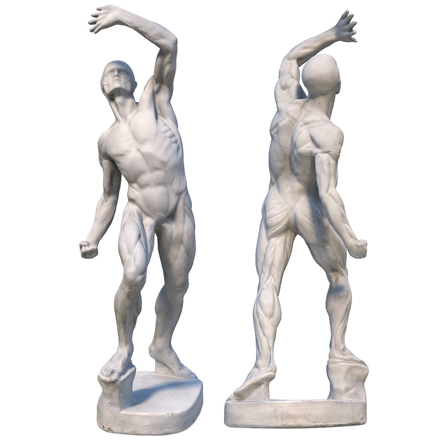 Sculpture of a man 3D model_2