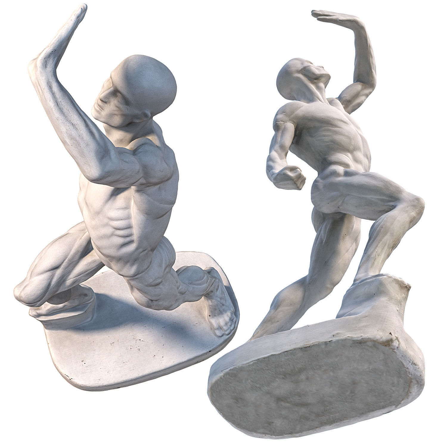 Sculpture of a man 3D model_6