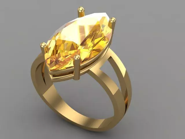 Sultan Diamond Ring Free 3D model