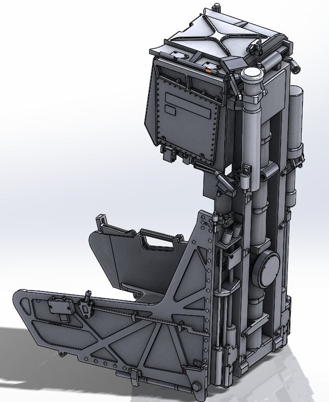 Ejection seat Martin Baker MK14 STL FILES ONLY 3D print model_1