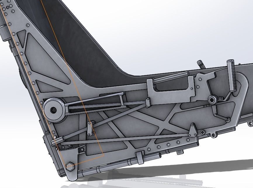 Ejection seat Martin Baker MK14 STL FILES ONLY 3D print model_14