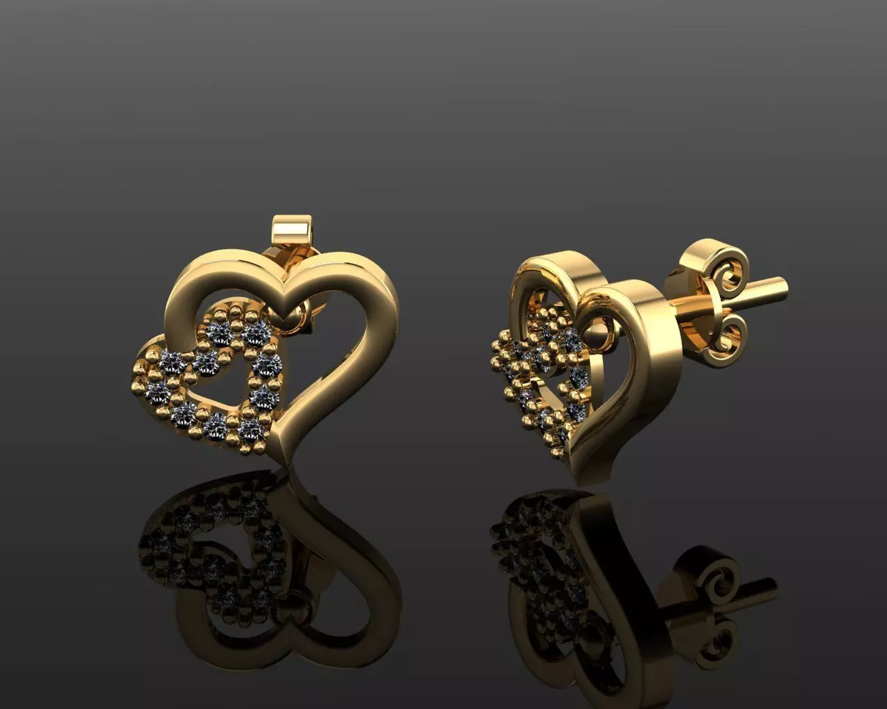 Mini Earrings v3 3D print model 3D print model