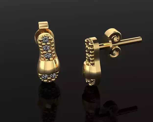 Mini Earrings v3 3D print model