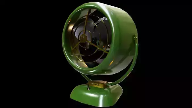 1950s Fan Low-poly 3D model