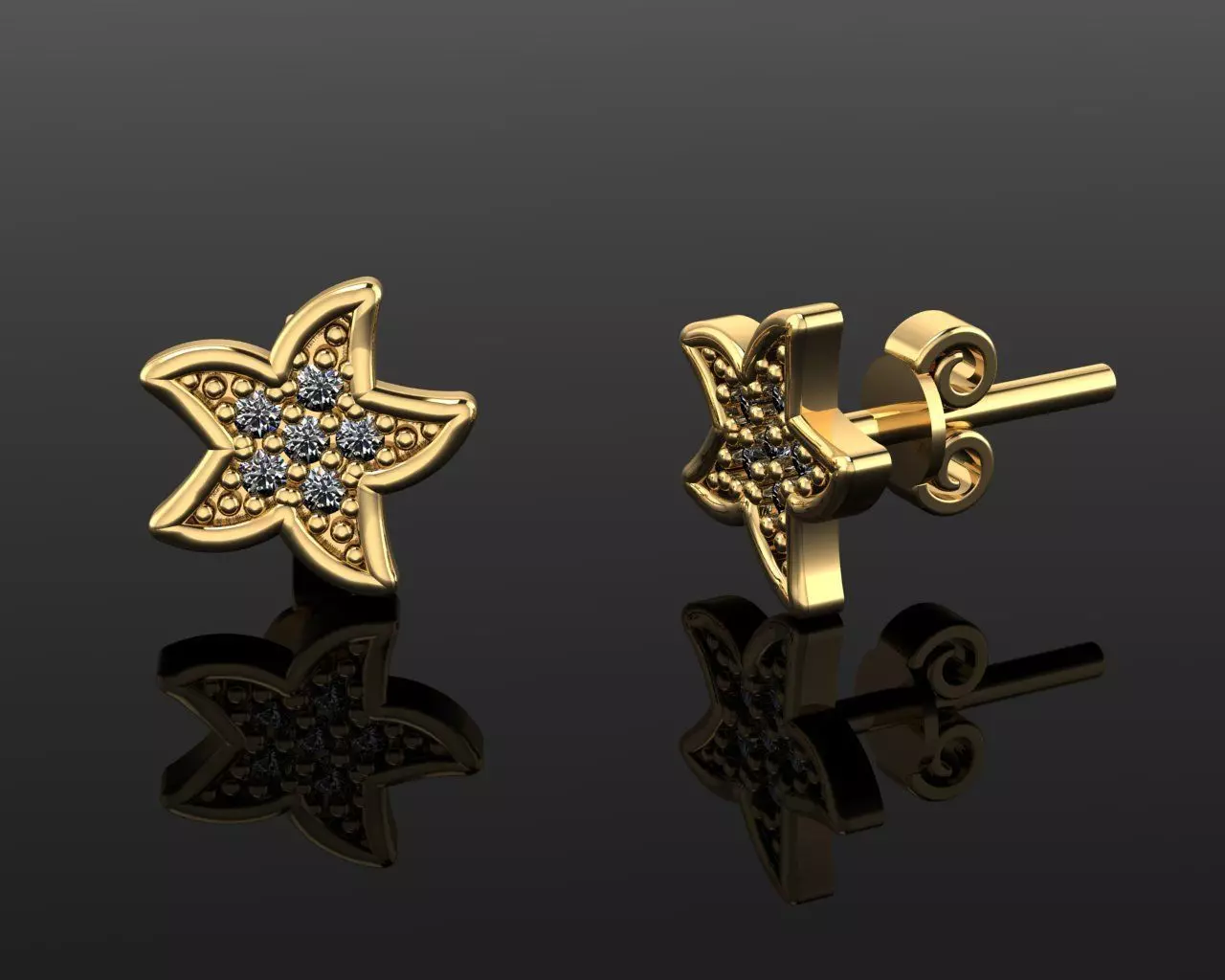 Mini Earrings v3 3D print model 3D print model_0