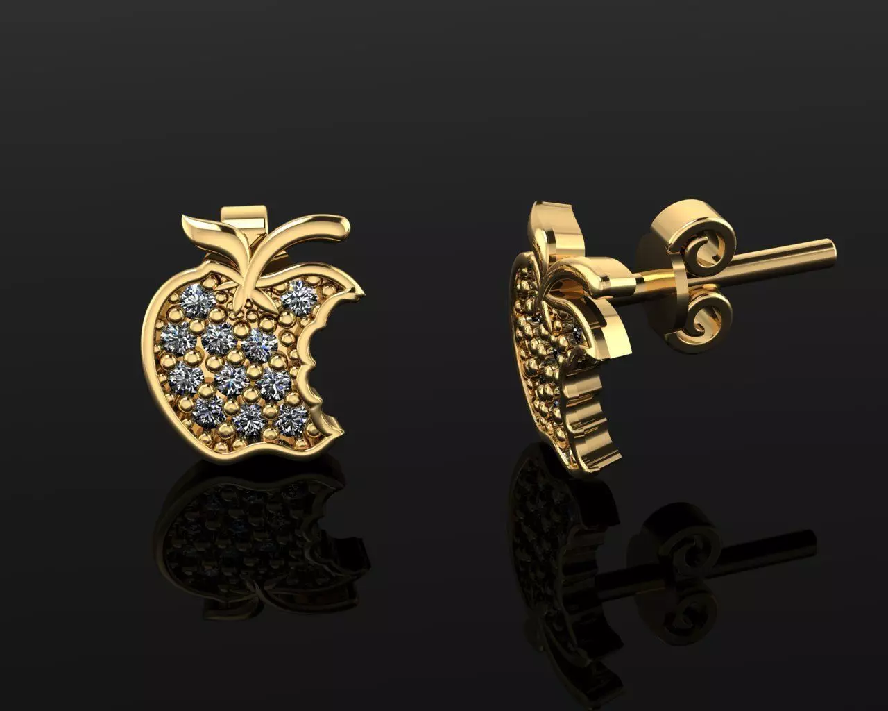 Mini Earrings v3 3D print model 3D print model