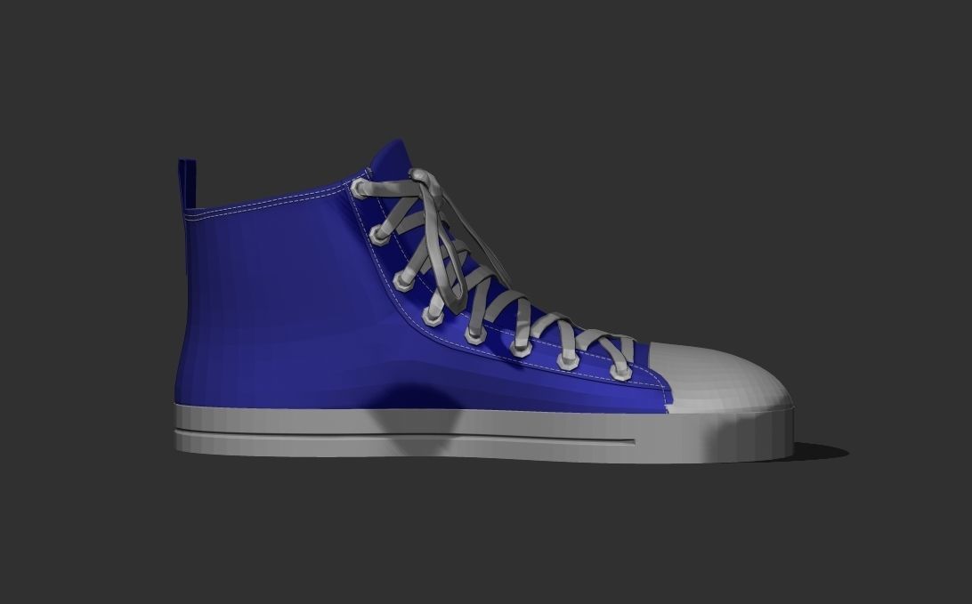 CONVERSE SHOE Low-poly 3D model_2