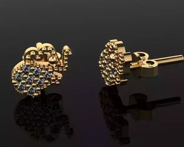 Mini Earrings v3 3D print model