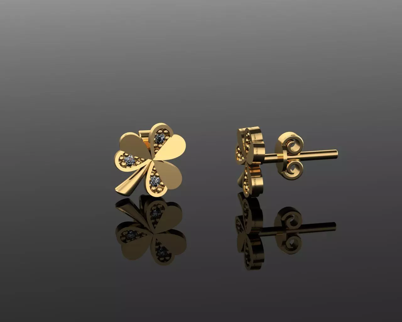 Mini Earrings v3 3D print model 3D print model_0