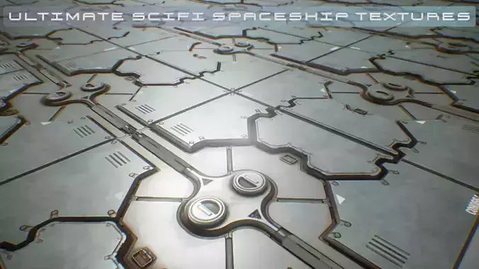 PBR Sci-Fi Spaceship Texture 19 FREE SAMPLE Free low-poly 3D model
