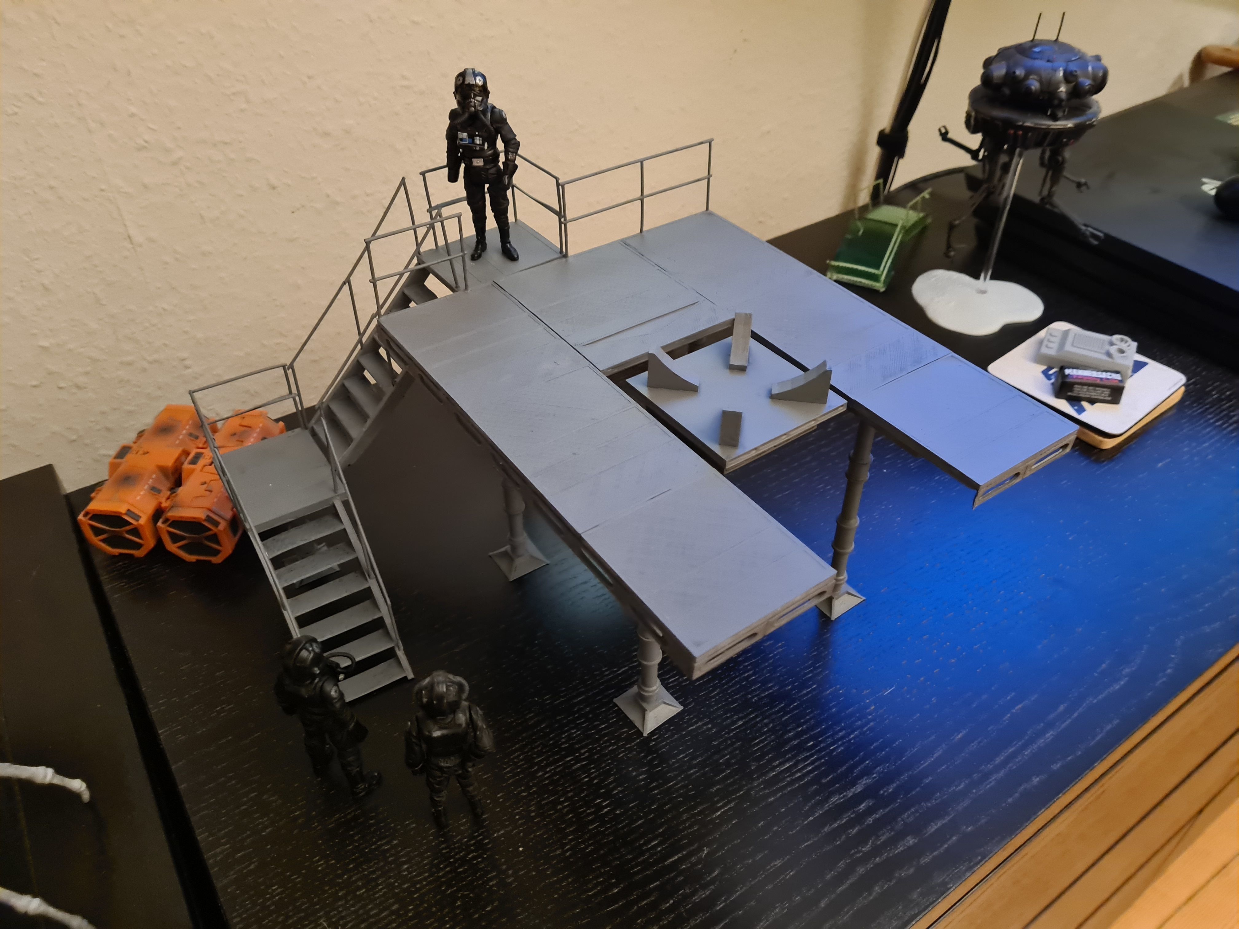 Hasbro TVC Tie Fighter Gantry Platform as seen in Squadrons 3D print model_3