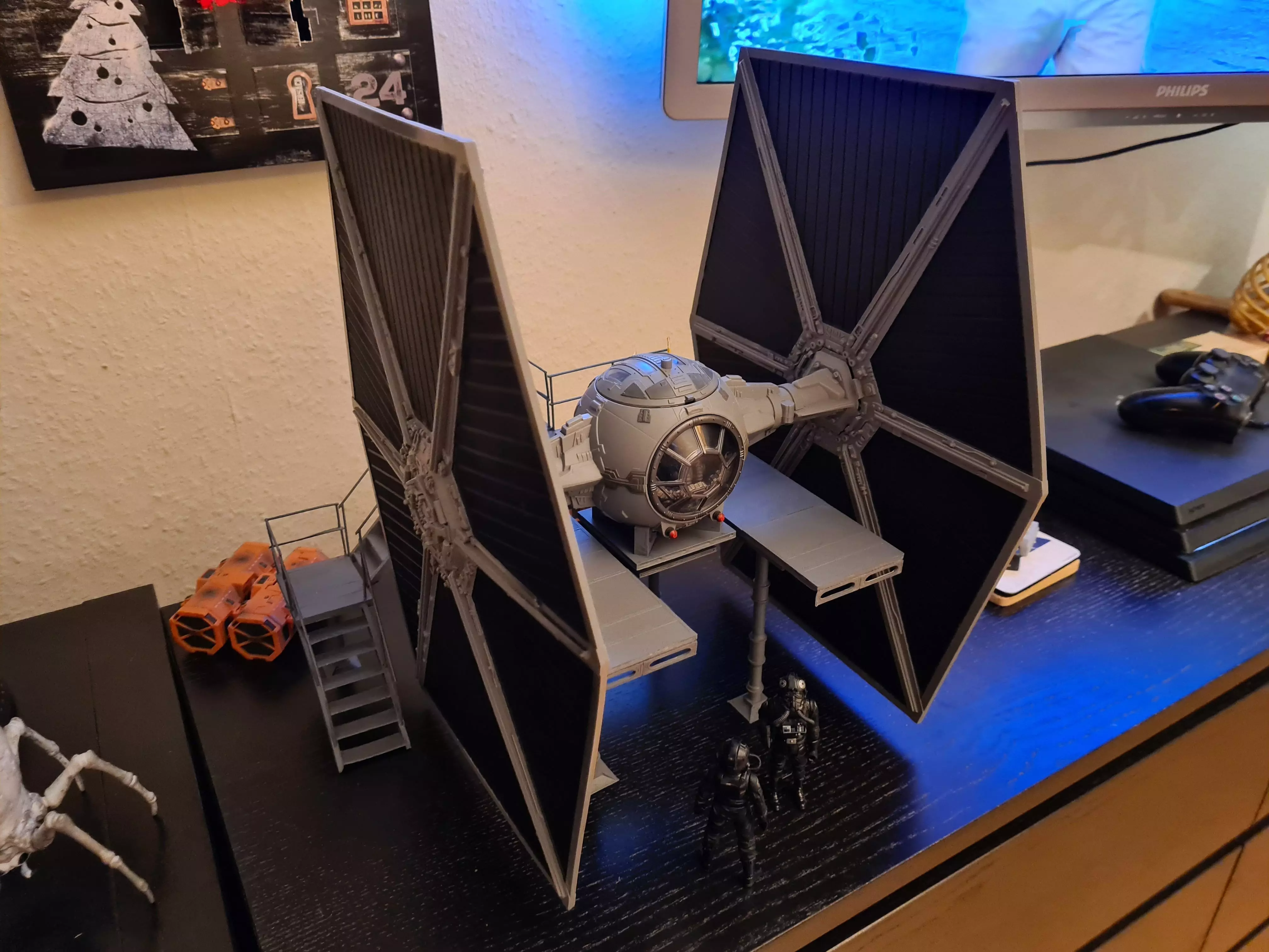 Hasbro TVC Tie Fighter Gantry Platform as seen in Squadrons 3D print model_0