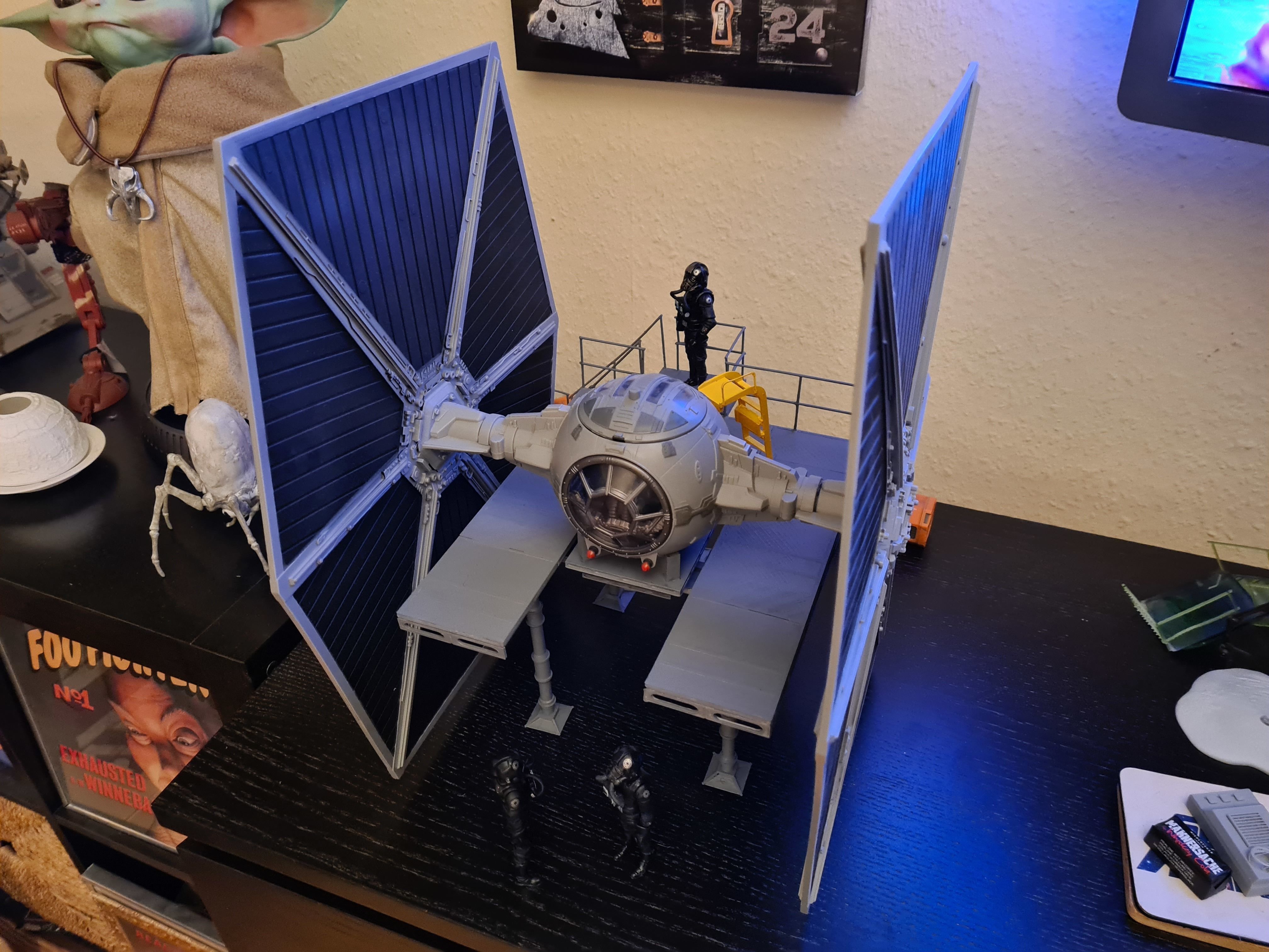 Hasbro TVC Tie Fighter Gantry Platform as seen in Squadrons 3D print model_1