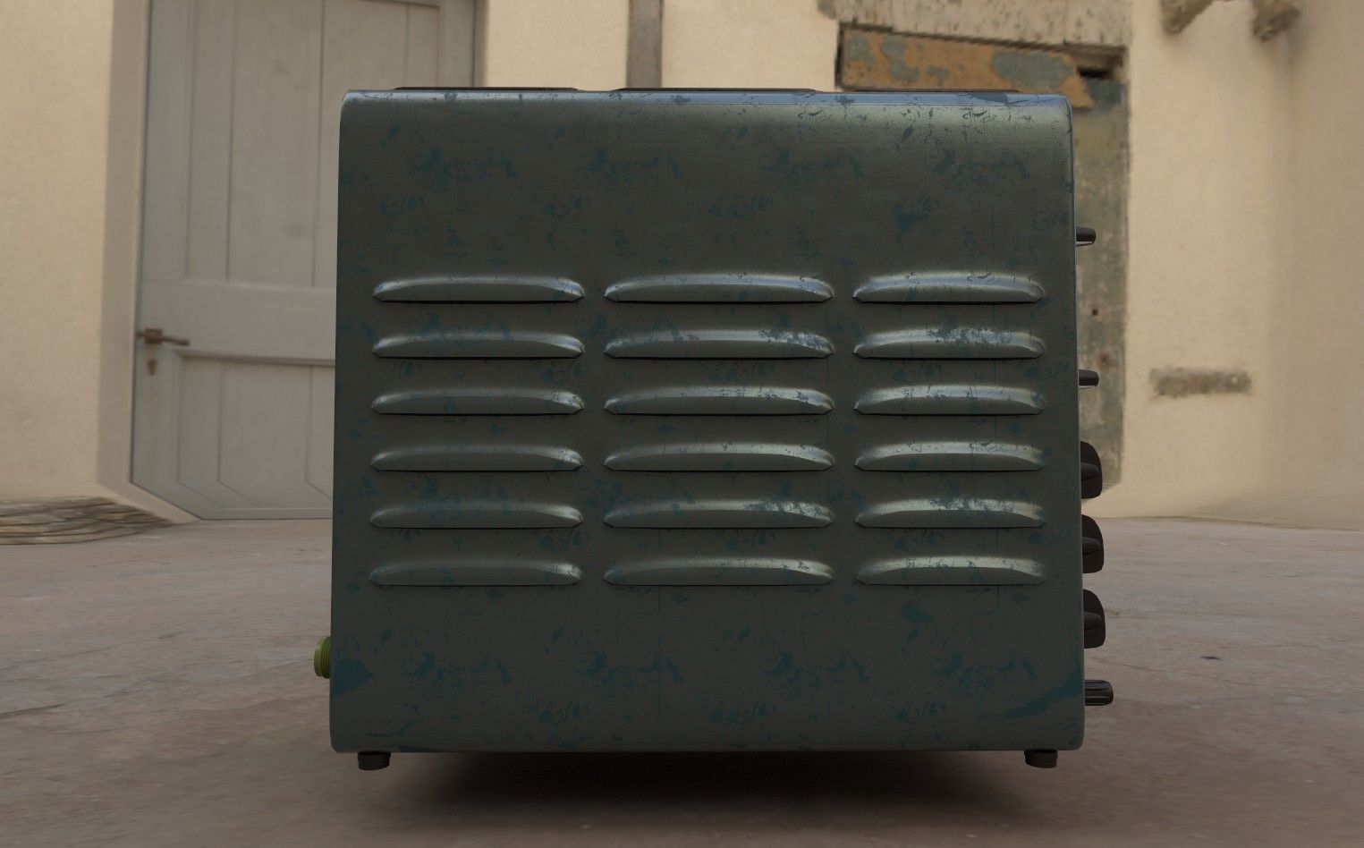 OLD LAMP OSCILLOGRAPH Low-poly 3D model_5