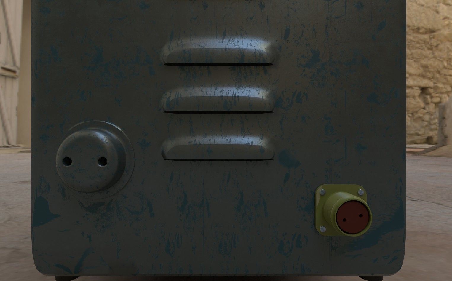 OLD LAMP OSCILLOGRAPH Low-poly 3D model_6