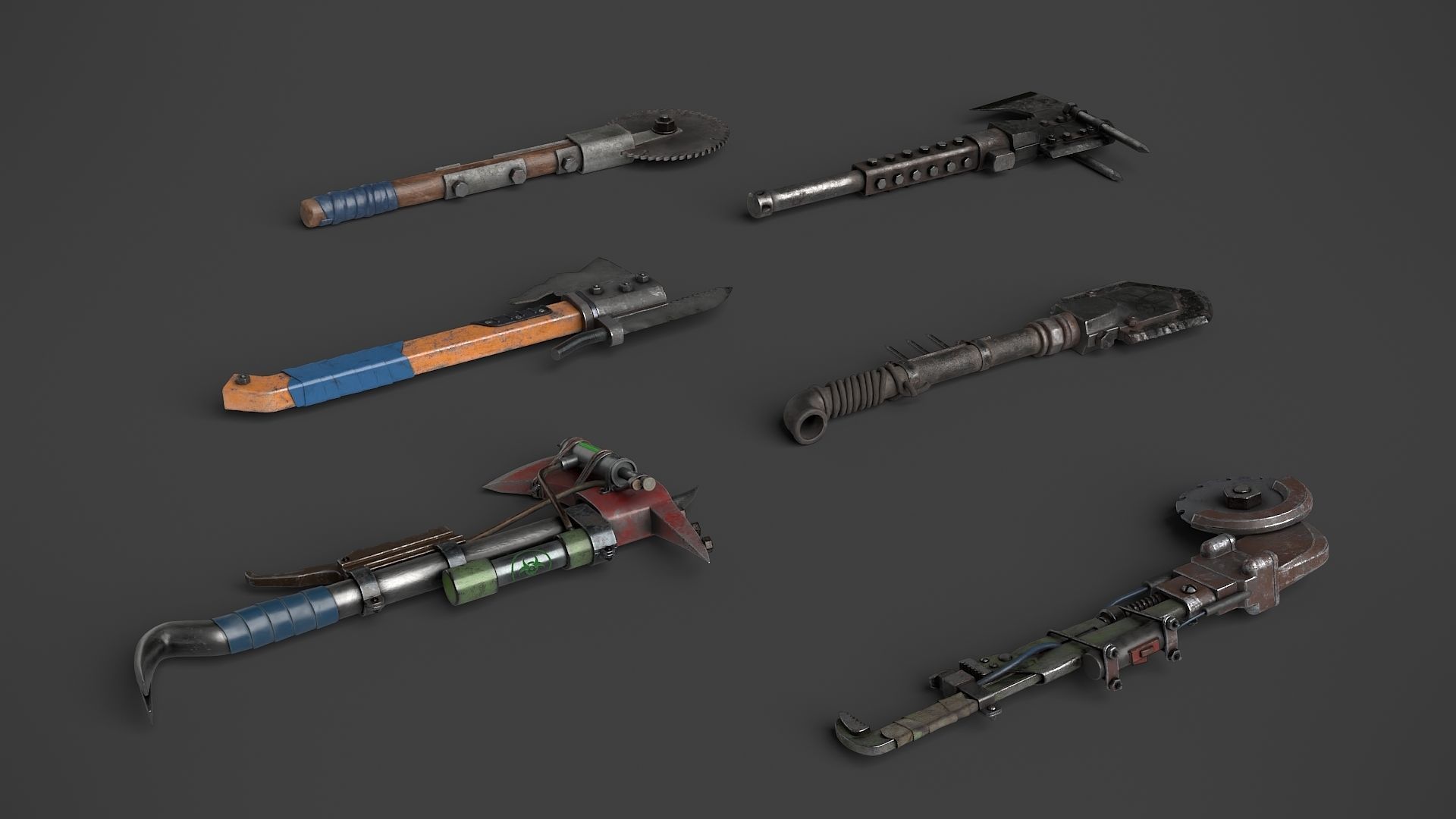 Modifiable Strike Weapons 3 3D Model Collection_2