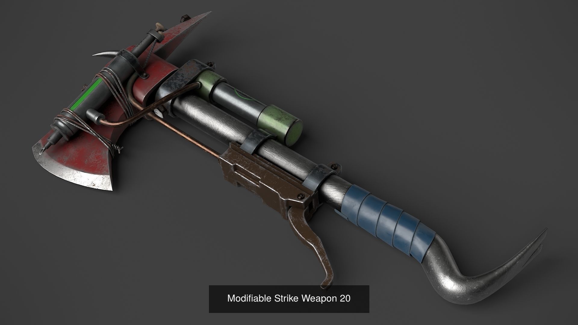 Modifiable Strike Weapons 3 3D Model Collection_12
