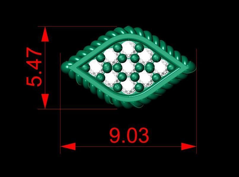 Mini Earrings v3 3D print model 3D print model_2