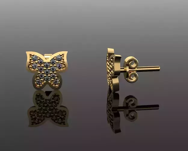 Mini Earrings v3 3D print model 3D print model