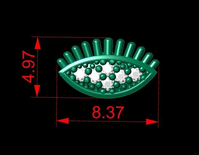 Mini Earrings v3 3D print model 3D print model_2