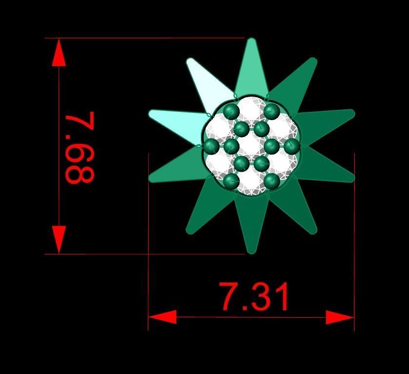 Mini Earrings v3 3D print model 3D print model_2