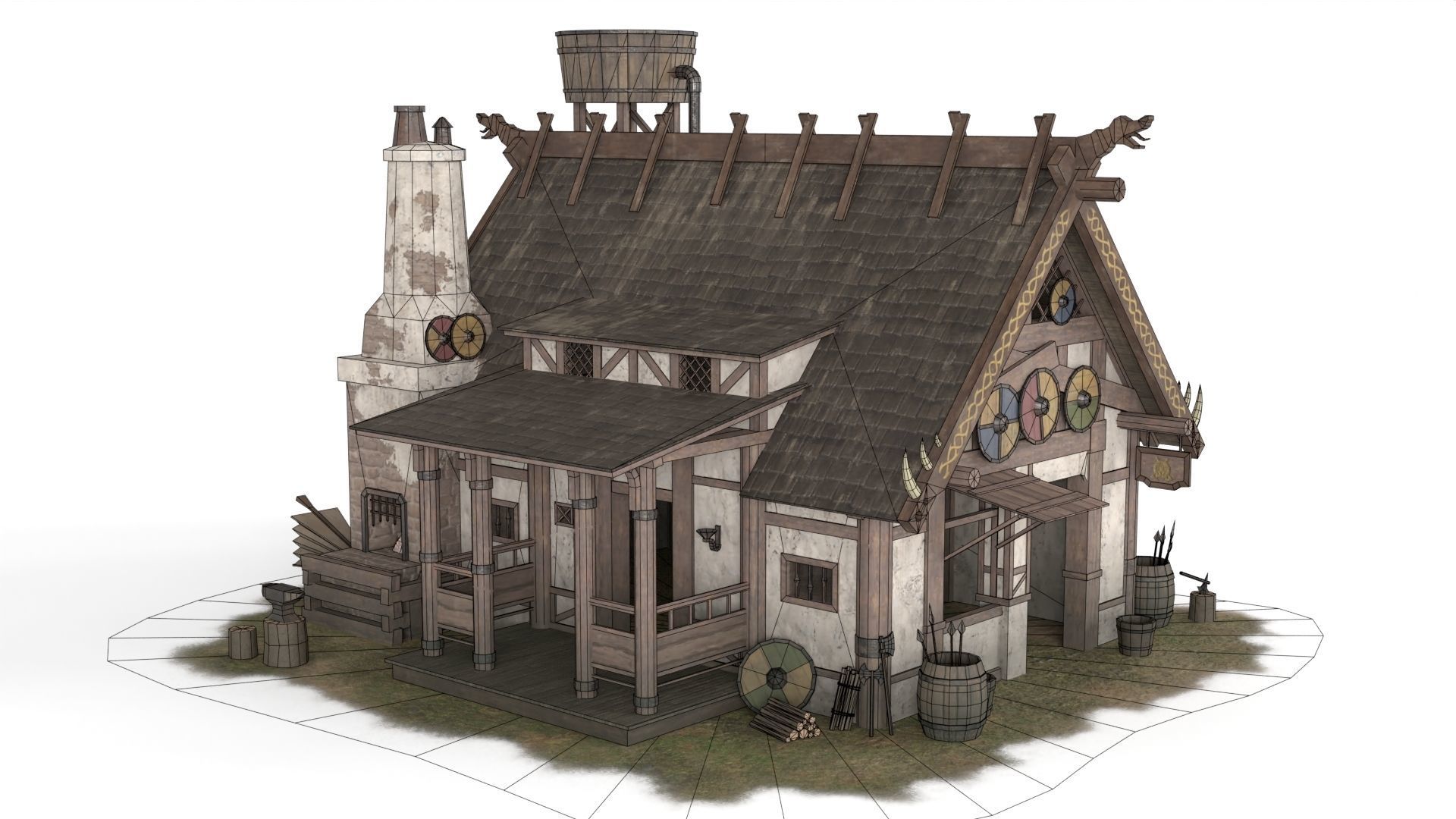 Viking Houses 3D Model Collection_2