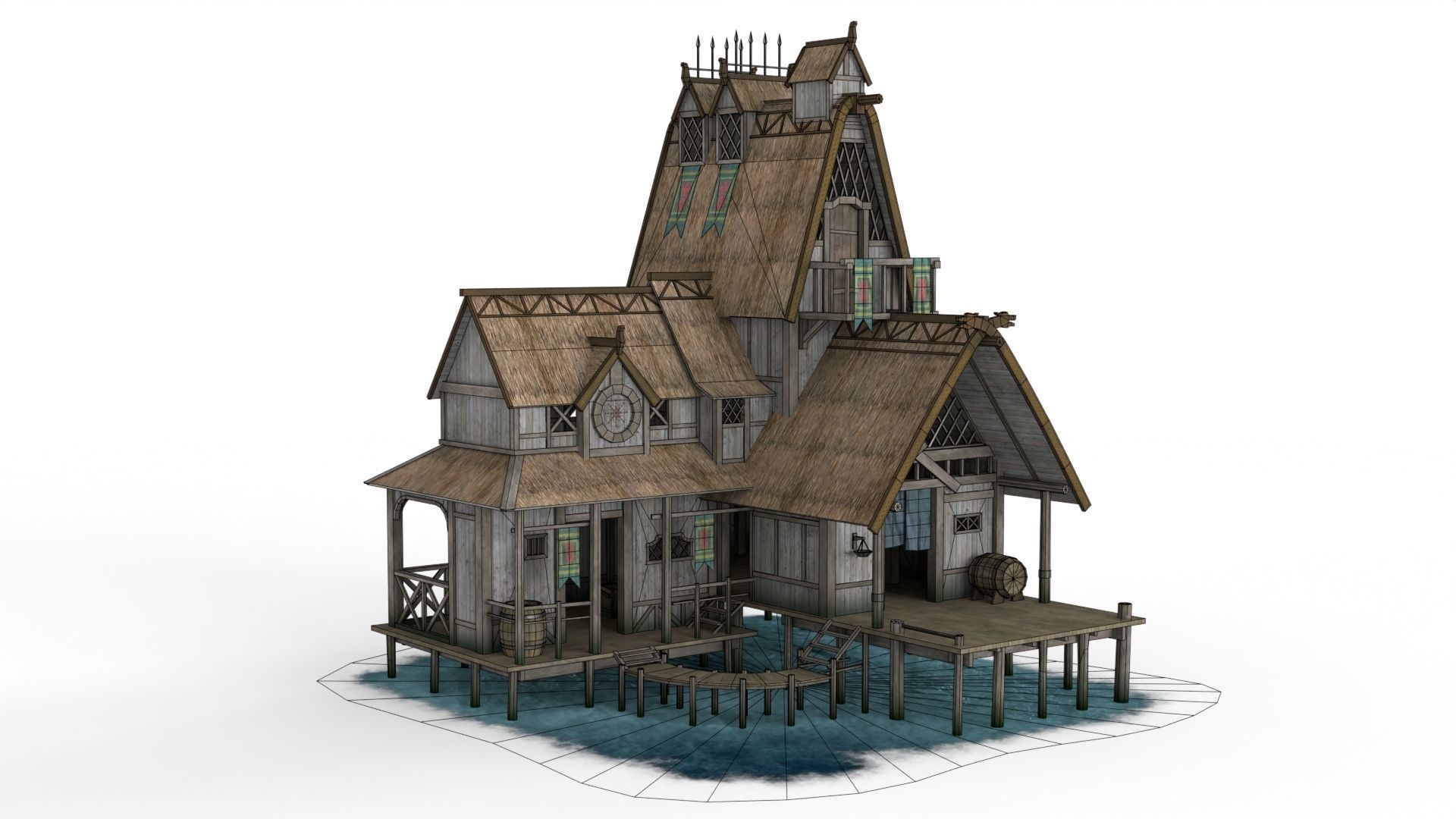 Viking Houses 3D Model Collection_6