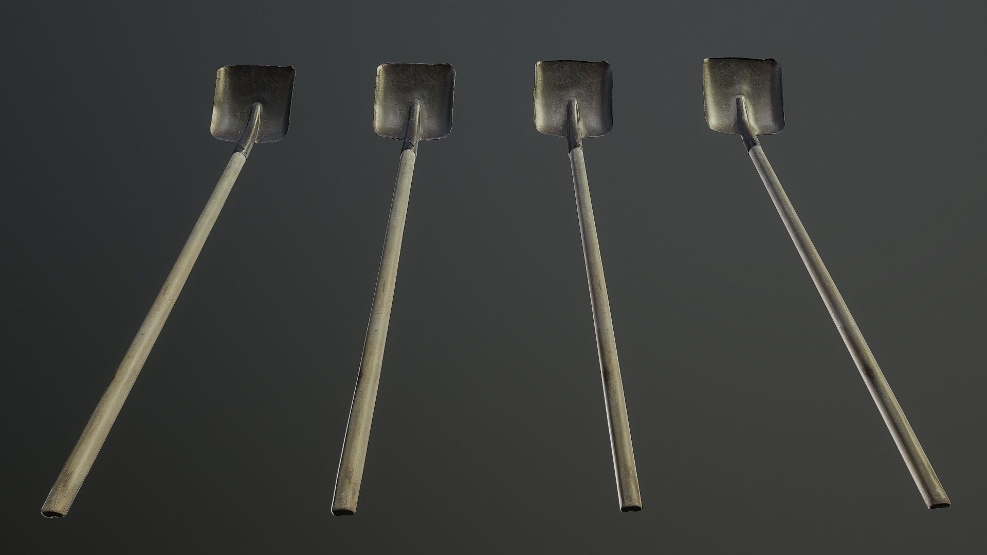 3D Scan Shovel 03 Low-poly 3D model_4