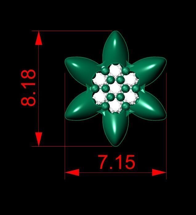 Mini Earrings v3 3D print model 3D print model_2