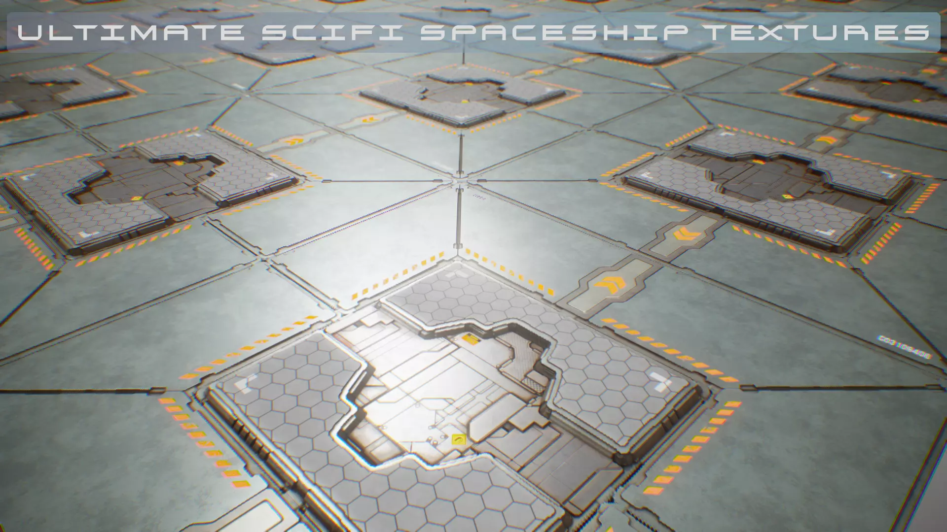 PBR Sci-Fi Spaceship Texture 31 Low-poly 3D model_0