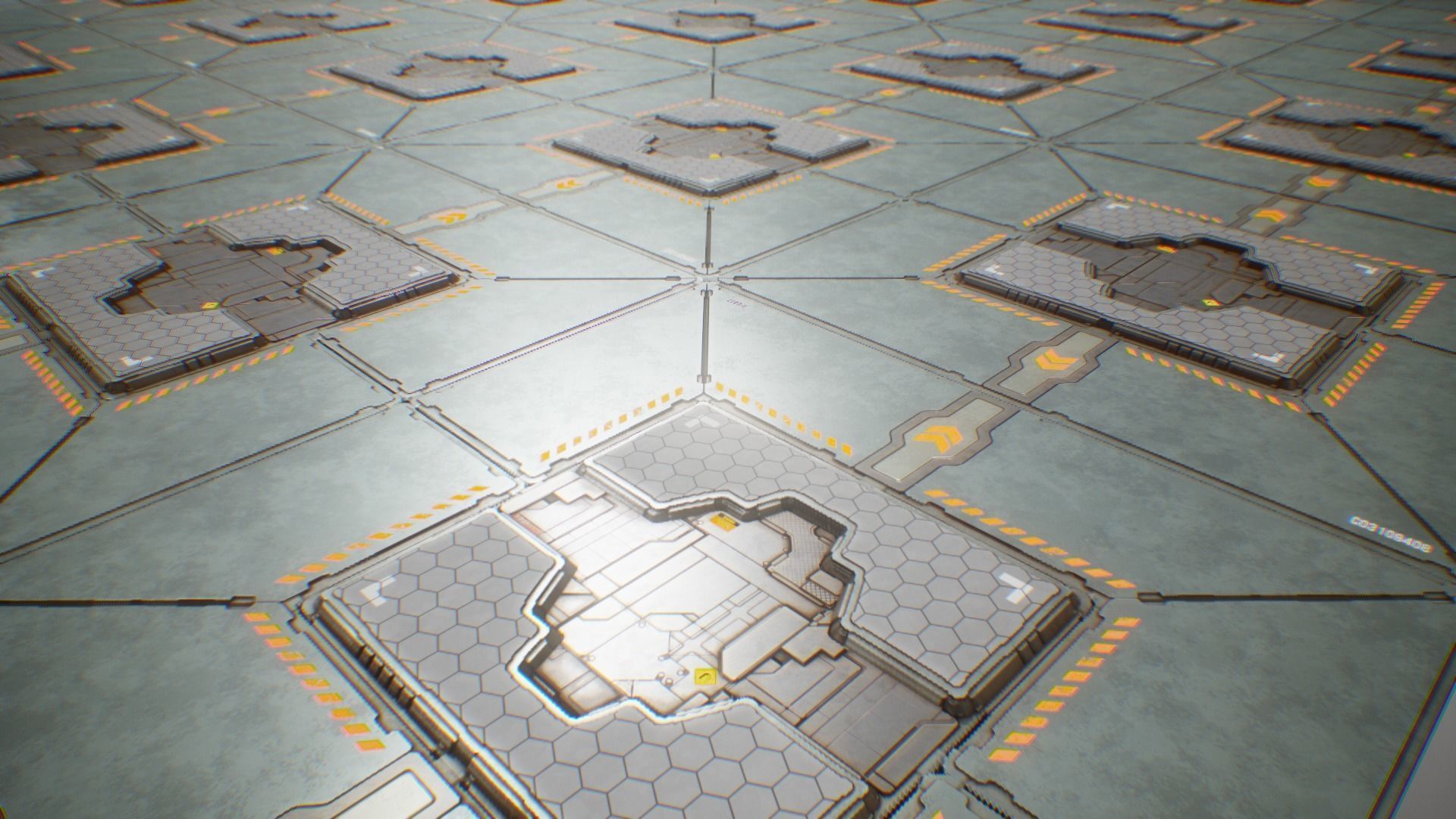 PBR Sci-Fi Spaceship Texture 31 Low-poly 3D model_1