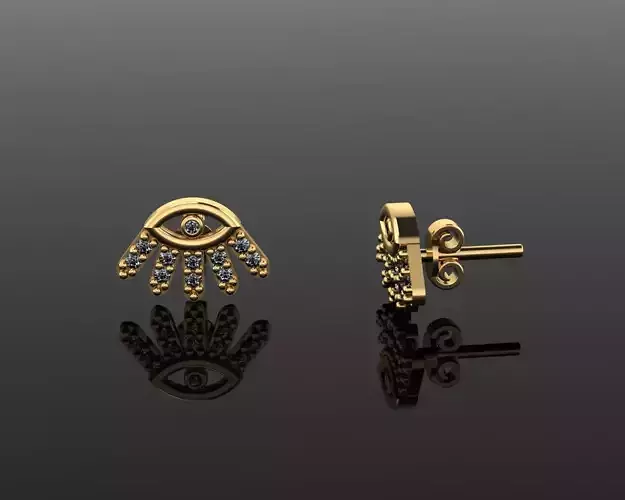 Mini Earrings v3 3D print model 3D print model