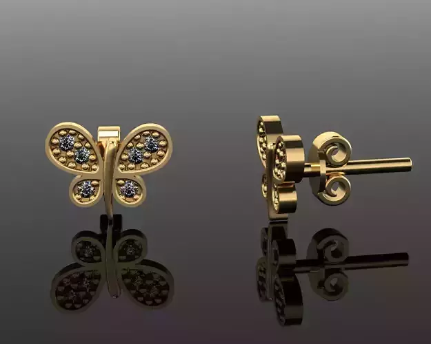 Mini Earrings v3 3D print model