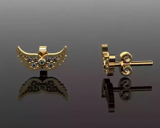 Mini Earrings v3 3D print model 3D print model