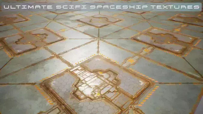 PBR Sci-Fi Spaceship Texture 32 FREE SAMPLE Free low-poly 3D model