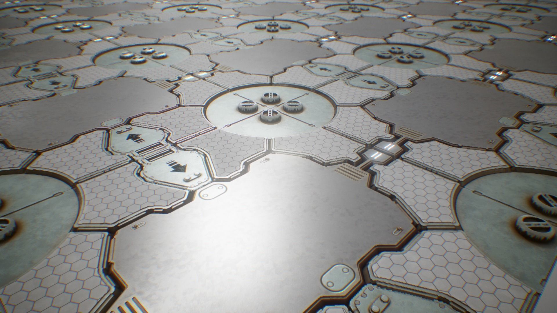 PBR Sci-Fi Spaceship Texture 37 Low-poly 3D model_1