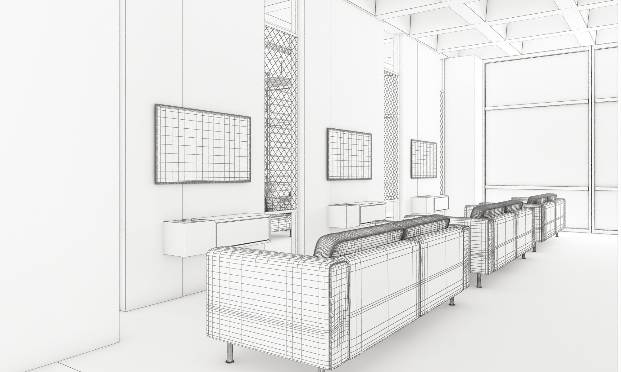 Go-Kart Cafe Restaurant 3D model_16
