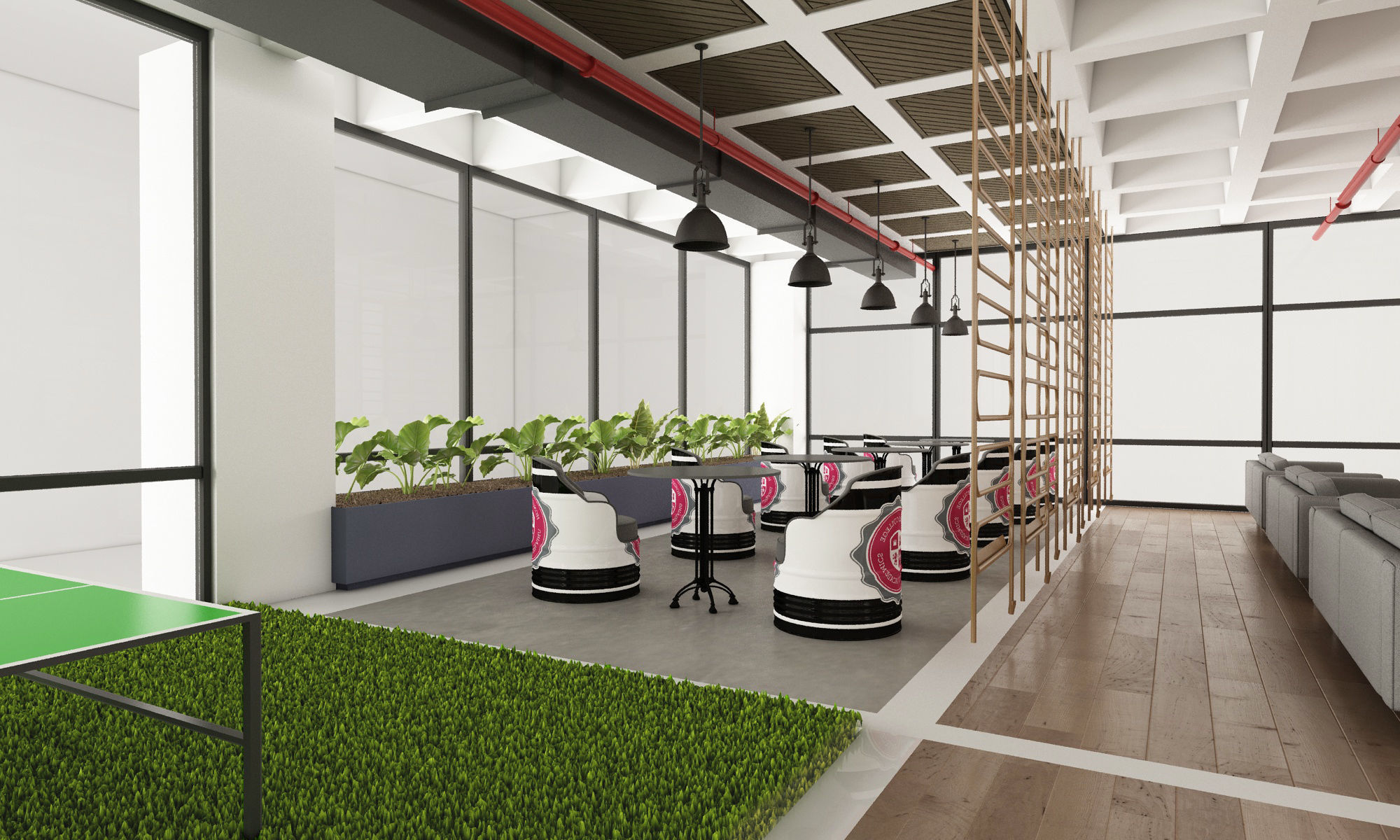 Go-Kart Cafe Restaurant 3D model_4