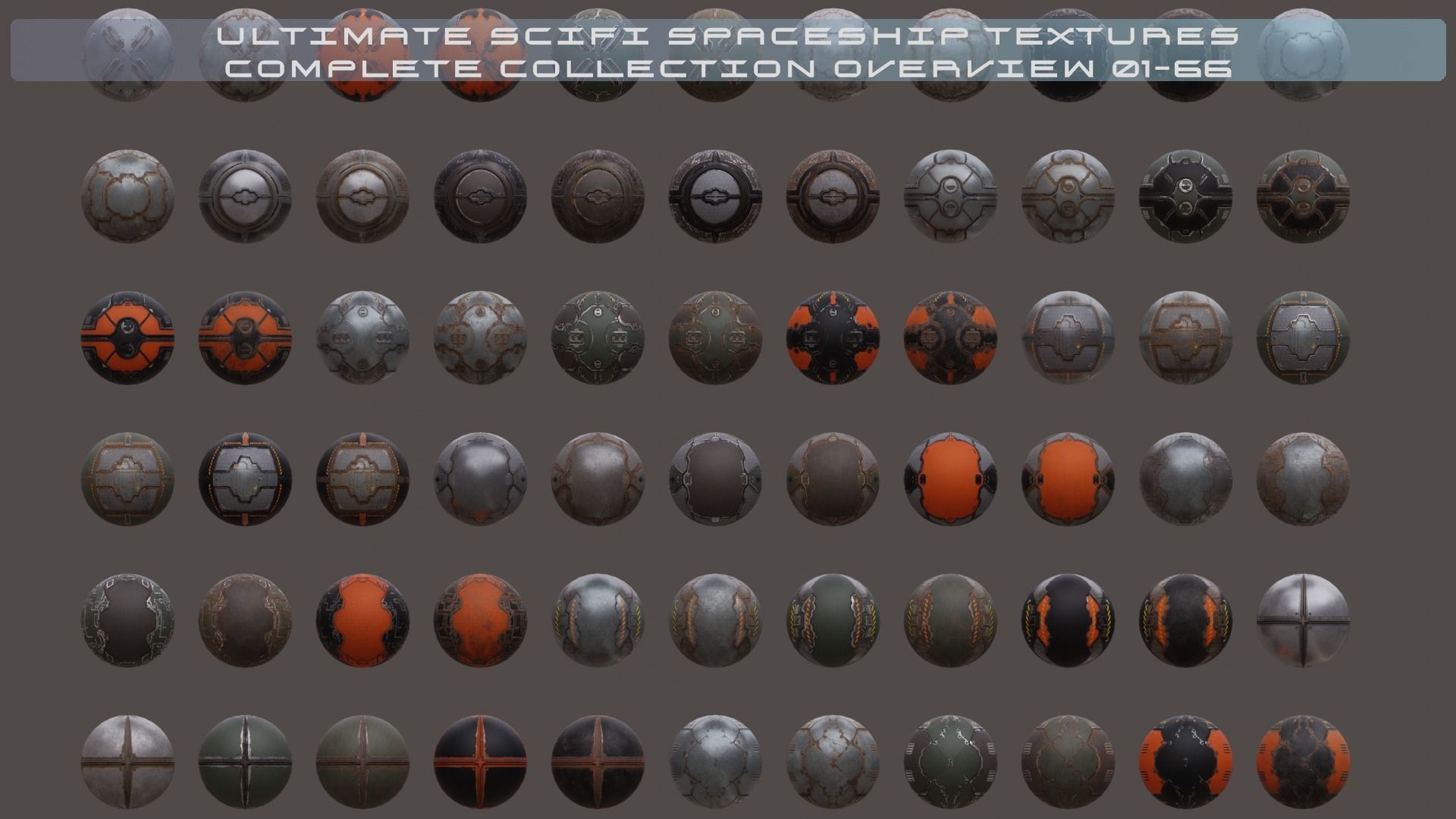 PBR Sci-Fi Spaceship Texture 45 Low-poly 3D model_4