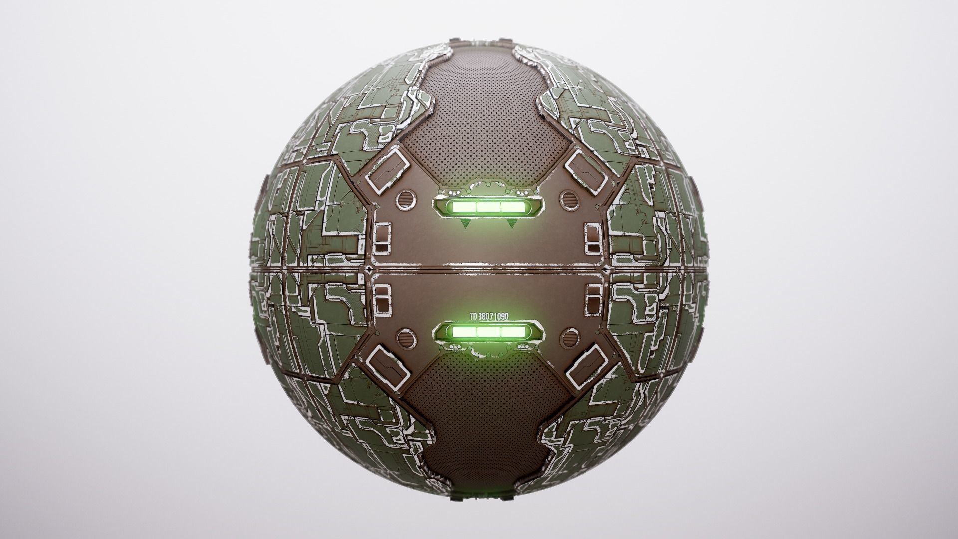 PBR Sci-Fi Spaceship Texture 45 Low-poly 3D model_3